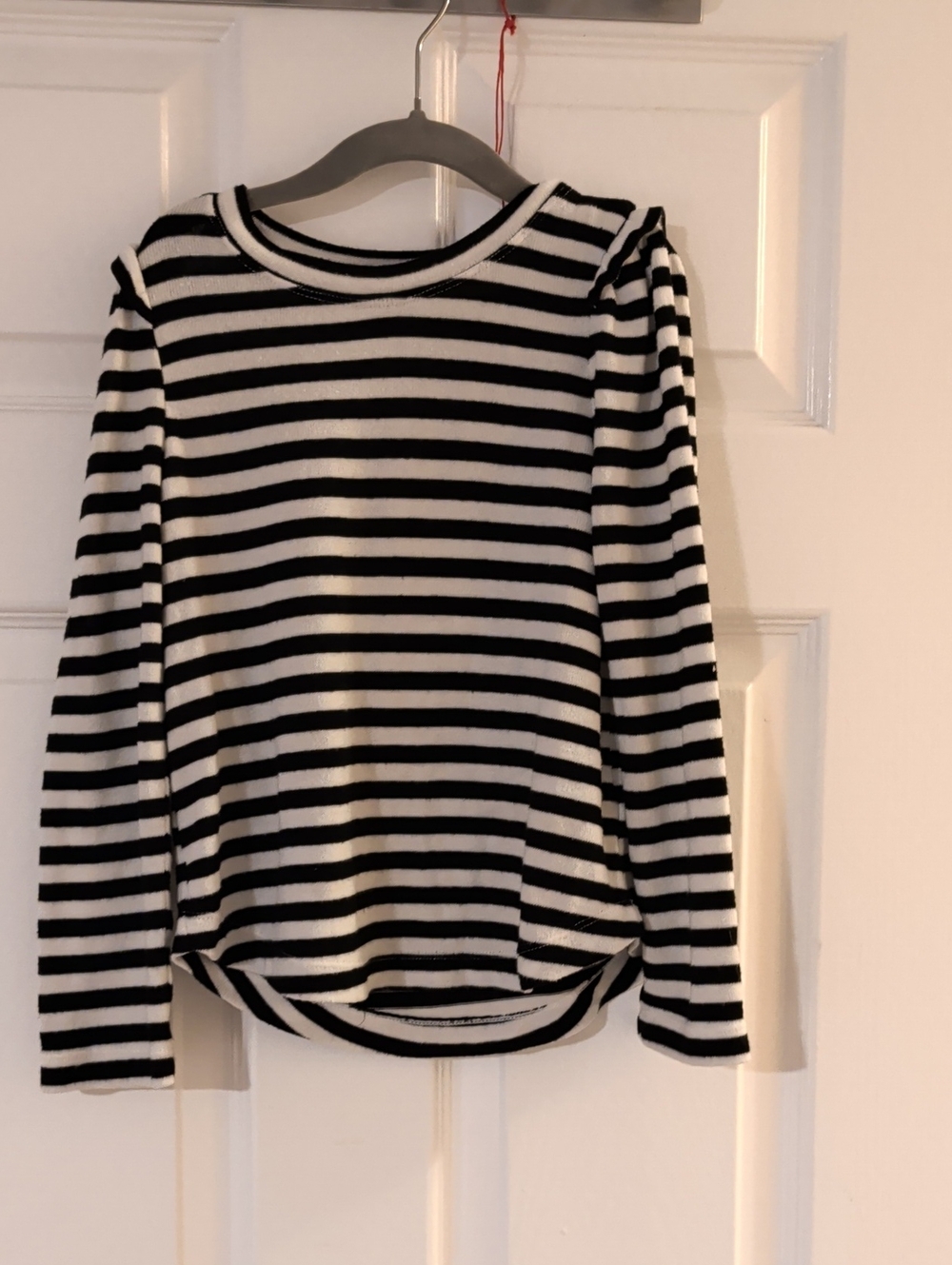 Splendid Black and White Striped Long Sleeve Tee for Kids